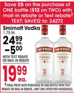 Jewel-Osco Smirnoff Vodka offer