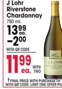 Jewel-Osco J Lohr Riverstone Chardonnay offer