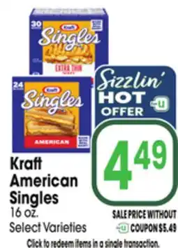 Jewel-Osco Kraft American Singles offer