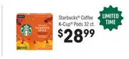 Jewel-Osco Starbucks Coffee K-Cup Pods offer