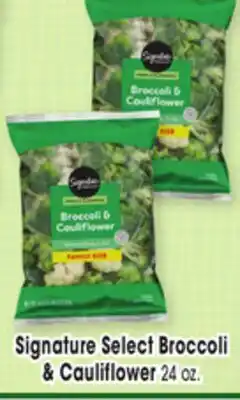 Jewel-Osco Signature Select Broccoli & Cauliflower offer