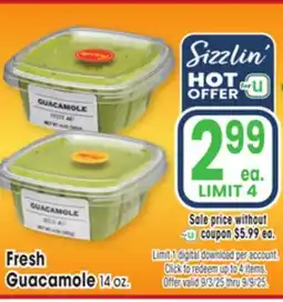 Jewel-Osco Fresh Guacamole offer