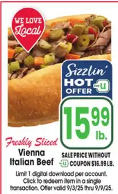 Jewel-Osco Vienna Italian Beef offer