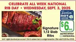 Jewel-Osco Signature 1/2 Slab Ribs offer