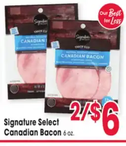 Jewel-Osco Signature Select Canadian Bacon offer