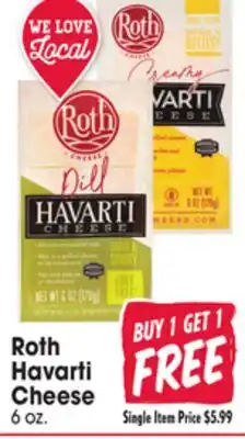 Jewel-Osco Roth Havarti Havarti Cheese offer