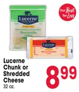 Jewel-Osco Lucerne Chunk or Shredded Cheese offer