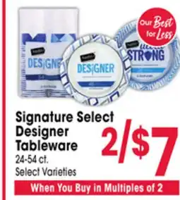 Jewel-Osco Signature Select Designer Tableware offer