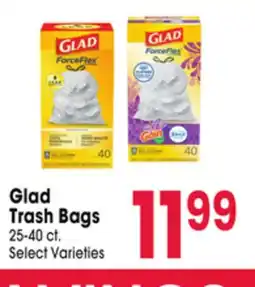Jewel-Osco Glad Trash Bags offer