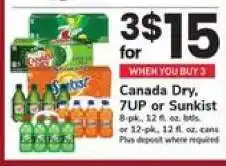 Safeway Canada Dry, 7UP or Sunkist offer