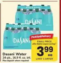 Safeway Dasani Water offer