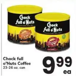 Safeway Chock Full o'Nuts Coffee offer