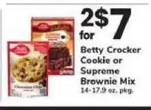 Safeway Betty Crocker Cookie or Supreme Brownie Mix offer