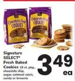 Safeway Signature SELECT Fresh Baked Cookies offer