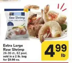 Safeway Extra Large Raw Shrimp offer