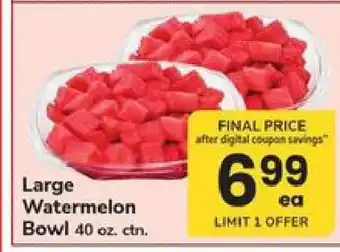 Safeway Large Watermelon Bowl offer