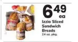 Safeway Izzio Sliced Sandwich Breads offer