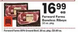 Safeway Forward Farms Boneless Ribeye offer