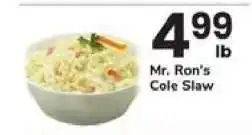 Safeway Mr. Ron's Cole Slaw offer