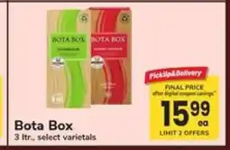 Safeway Bota Box offer