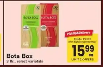 Safeway Bota Box offer