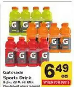 Safeway Gatorade Sports Drink offer