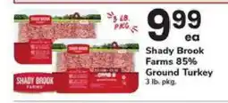 Safeway Shady Brook Farms 85% Ground Turkey offer