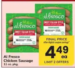 Safeway Al Fresco Chicken Sausage offer