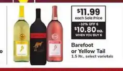 Safeway Barefoot or Yellow Tail offer