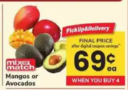 Safeway Mangos or Avocados offer