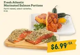 Sprouts Farmers Market Fresh Atlantic Marinated Salmon Portions offer