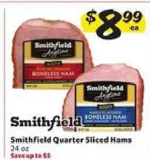 Winn Dixie Smithfield Quarter Sliced Hams offer