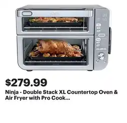Best Buy Ninja - Double Stack XL Countertop Oven & Air Fryer with Pro Cook System - Stainless Steel offer