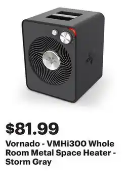 Best Buy Vornado - VMHi300 Whole Room Metal Space Heater - Storm Gray offer