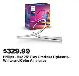 Best Buy Philips - Hue 75 Play Gradient Lightstrip - White and Color Ambiance offer