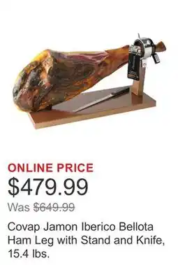 Costco Covap Jamon Iberico Bellota Ham Leg with Stand and Knife, 15.4 lbs offer