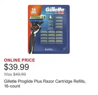 Costco Gillette Proglide Plus Razor Cartridge Refills, 16-count offer
