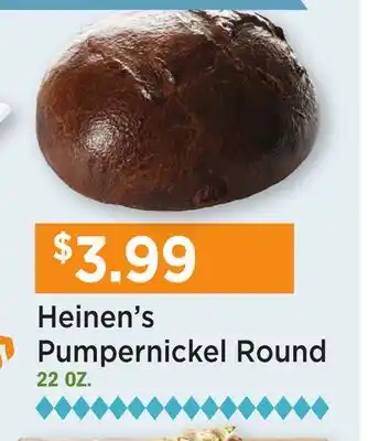 Heinen's Heinen's Pumpernickel Round offer