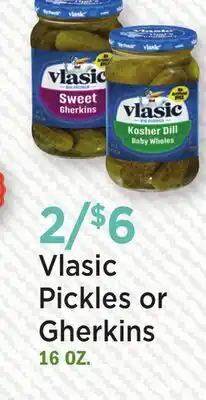 Heinen's Vlasic Pickles or Gherkins offer