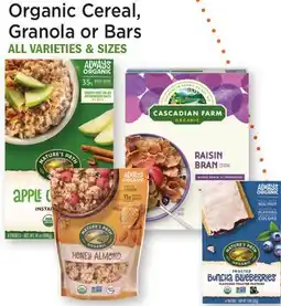 Heinen's Nature's Path or Cascadian Farms Organic Cereal, Granola or Bars offer