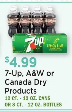 Heinen's 7-Up, A & W or Canada Dry Products offer