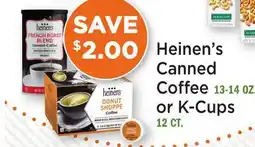 Heinen's Heinen's Canned Coffee 13-14 OZ. or K-Cups 12 CT offer
