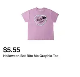 Five Below Halloween Bat Bite Me Graphic Tee offer