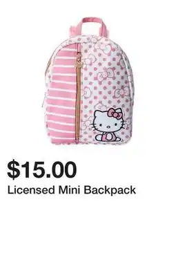 Five Below Licensed Mini Backpack offer