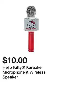 Five Below Hello Kitty Karaoke Microphone & Wireless Speaker offer