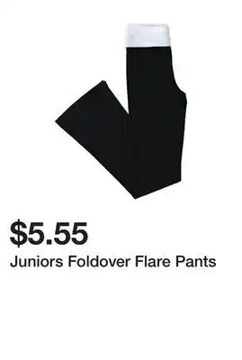 Five Below Juniors Foldover Flare Pants offer
