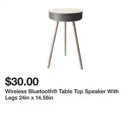 Five Below Wireless Bluetooth Table Top Speaker With Legs 24in x 14.56in offer