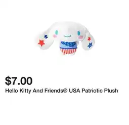 Five Below Hello Kitty And Friends USA Patriotic Plush offer