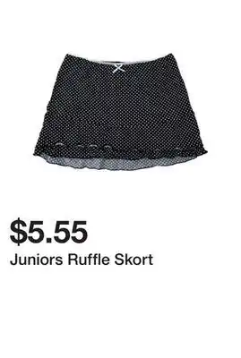 Five Below Juniors Ruffle Skort offer