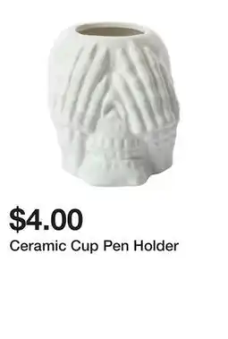 Five Below Ceramic Cup Pen Holder offer
